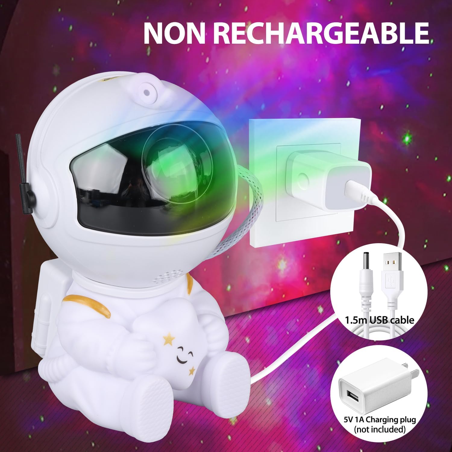 Luz astronauta con control remoto