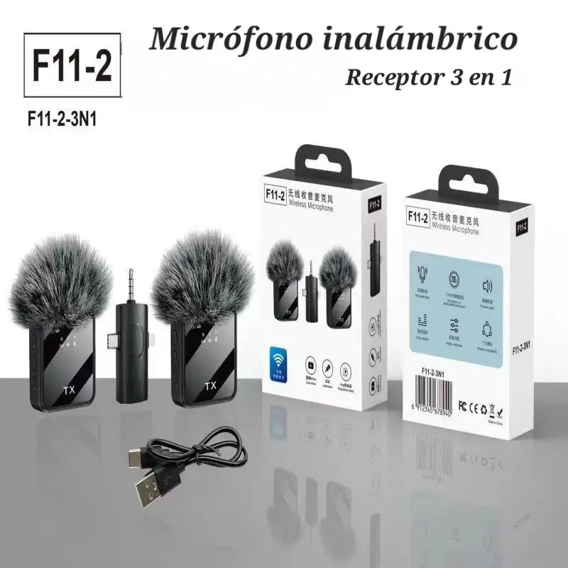 microfono corbatero 3in1 con peluche dobule microf