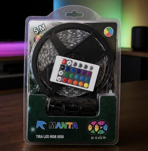 TIRA DE LED MULTICOLOUR 5 METRO LARGO 5050 ,