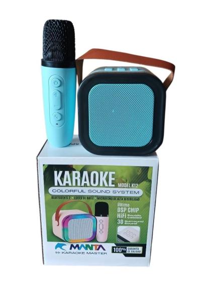 Parlante con dos microfono caraok bt , rgb